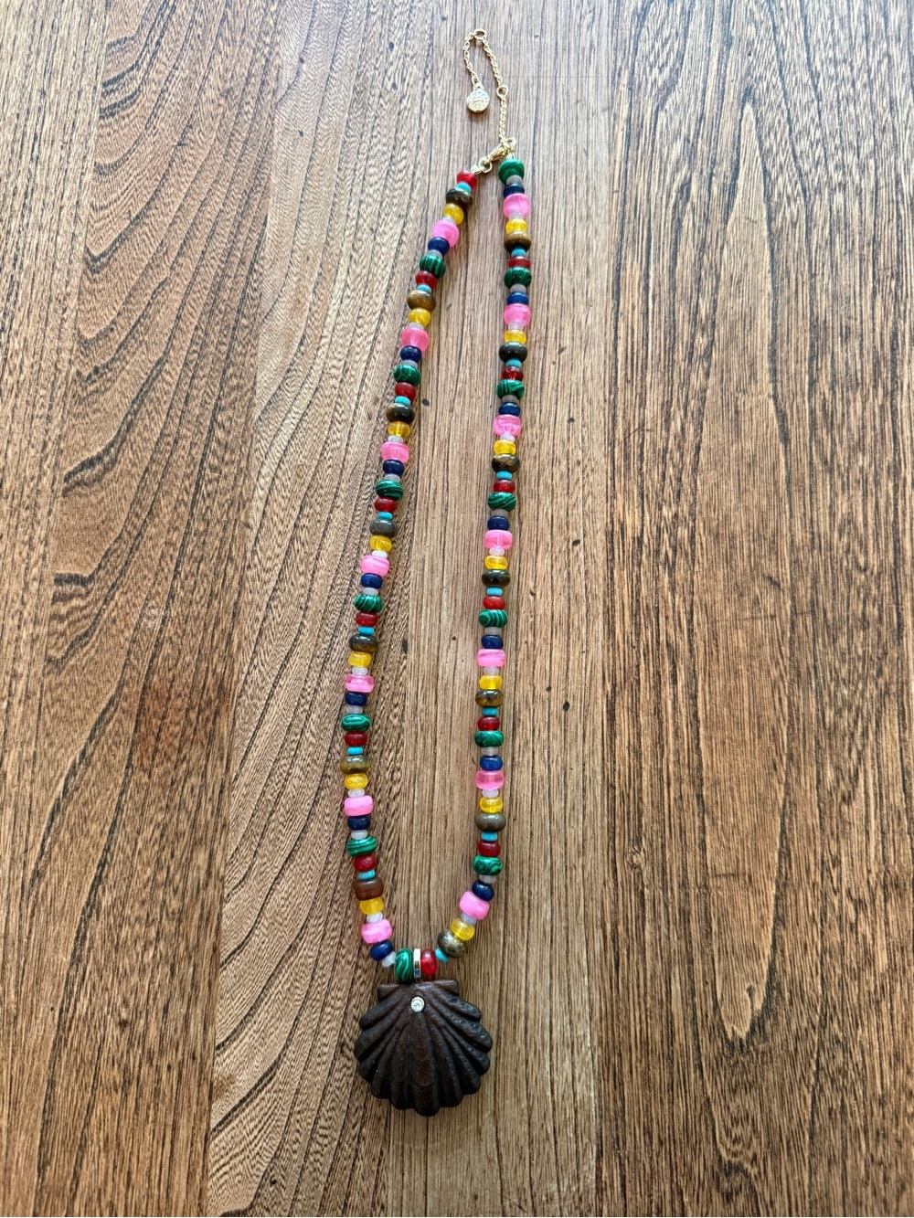 BaubleBar Sun Drift Semi-Precious Pendant Seashell Necklace